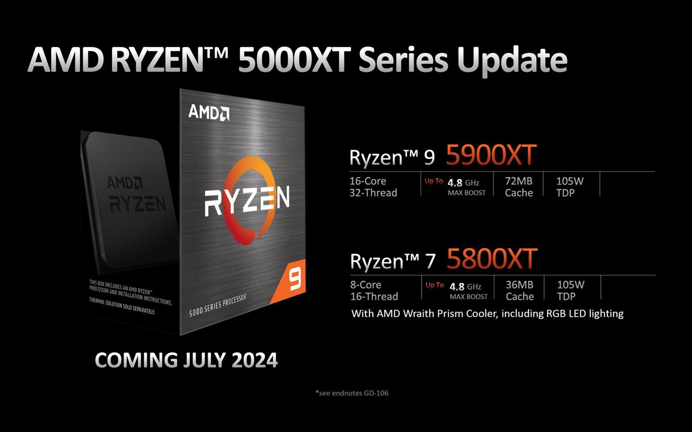 AMD Ra Mắt CPU AMD Ryzen 5000XT AM4: Ryzen 9 5900XT, Ryzen 7 5800XT AMD Ra Mắt CPU AMD Ryzen 5000XT AM4: Ryzen 9 5900XT, Ryzen 7 5800XT