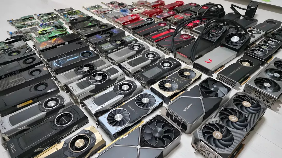 Bộ sưu tập GPU độc nhất vô nhị từ NVIDIA và AMD khiến cộng đồng công nghệ ngỡ ngàng Bộ sưu tập GPU độc nhất vô nhị từ NVIDIA và AMD khiến cộng đồng công nghệ ngỡ ngàng