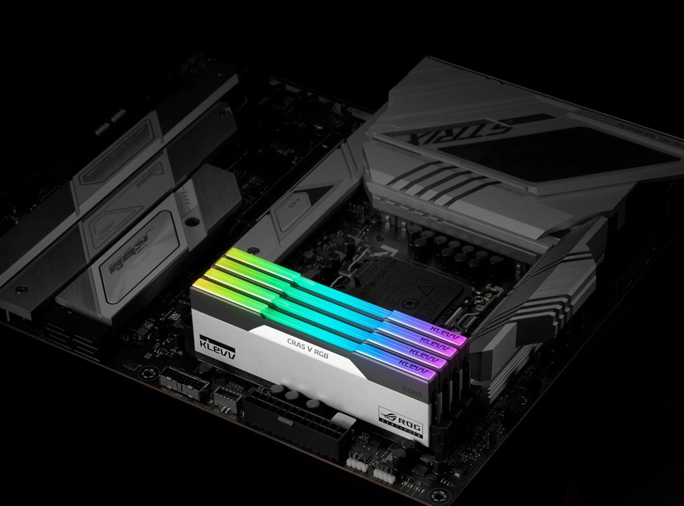 Essencecore Ra Mắt Bộ Nhớ KLEVV CRAS V RGB ROG Certified DDR5 với Tốc Độ Lên Đến 7400 MT/giây Essencecore Ra Mắt Bộ Nhớ KLEVV CRAS V RGB ROG Certified DDR5 với Tốc Độ Lên Đến 7400 MT/giây