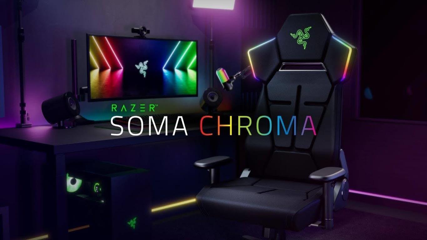 TUYỆT ĐỈNH ĐỒNG BỘ: CHOÁNG NGỢP KHÔNG GIAN  GIỚI THIỆU GHẾ GAMING RAZER SOMA CHROMA