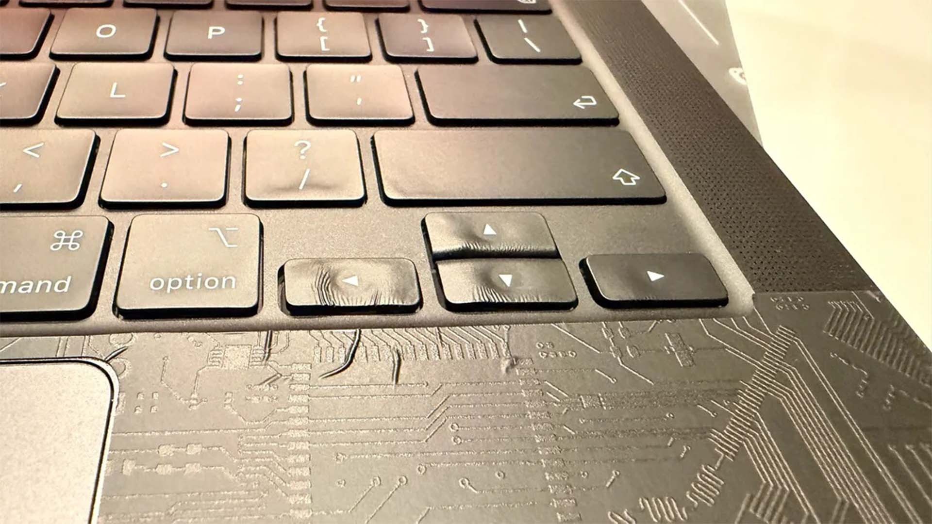 M5-Pro-MacBook-Pro-with-warped-arrow-keys